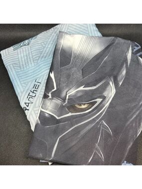 Black Panther twin size flat sheet and pillow case